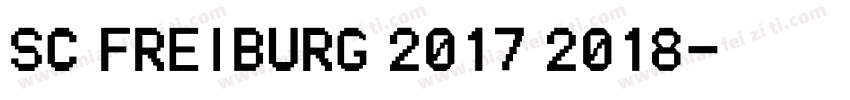SC Freiburg 2017 2018字体转换